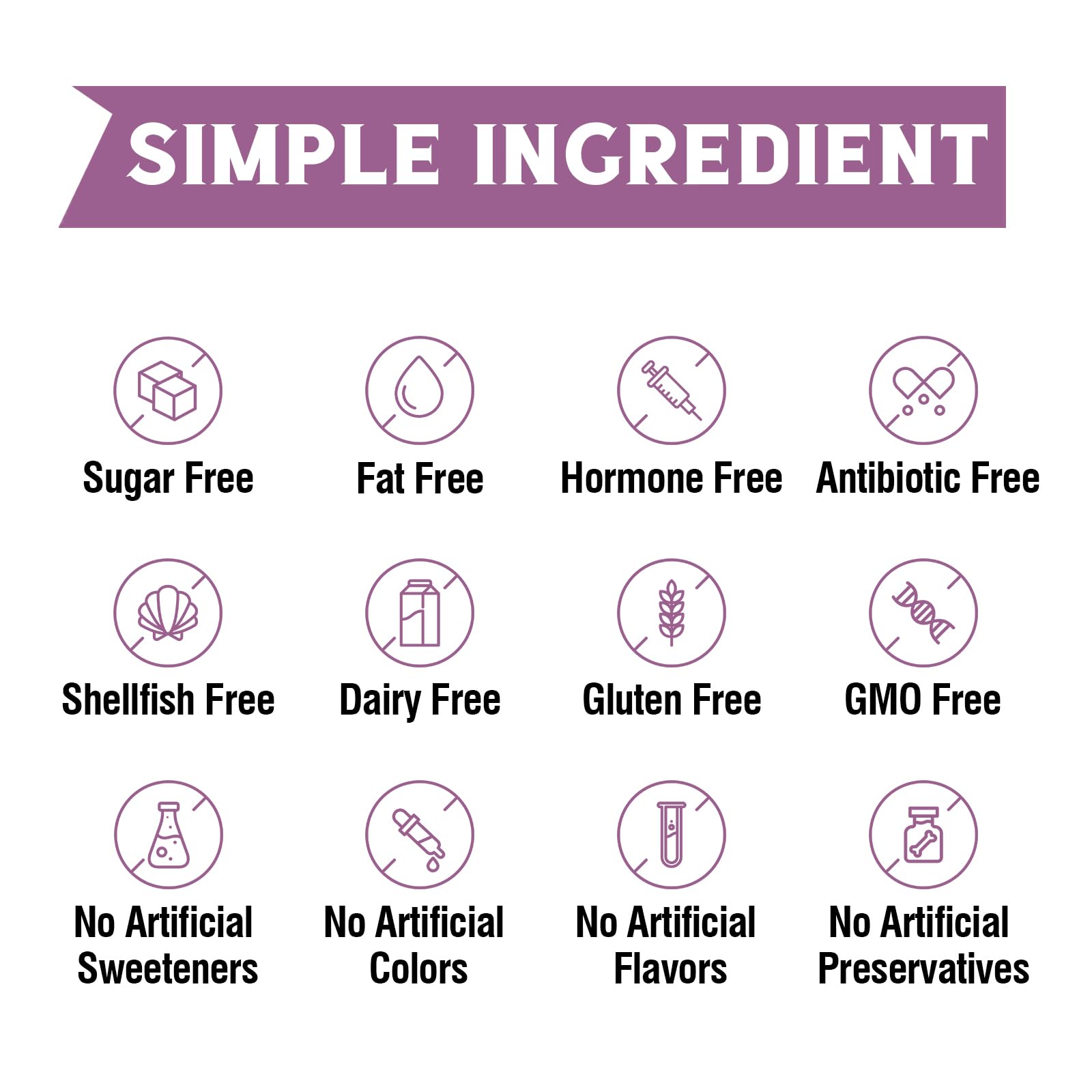 Keto and paleo friendly certification on label