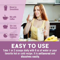 Unflavored collagen powder
