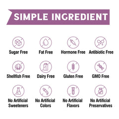 Nutrition facts panel and ingredients