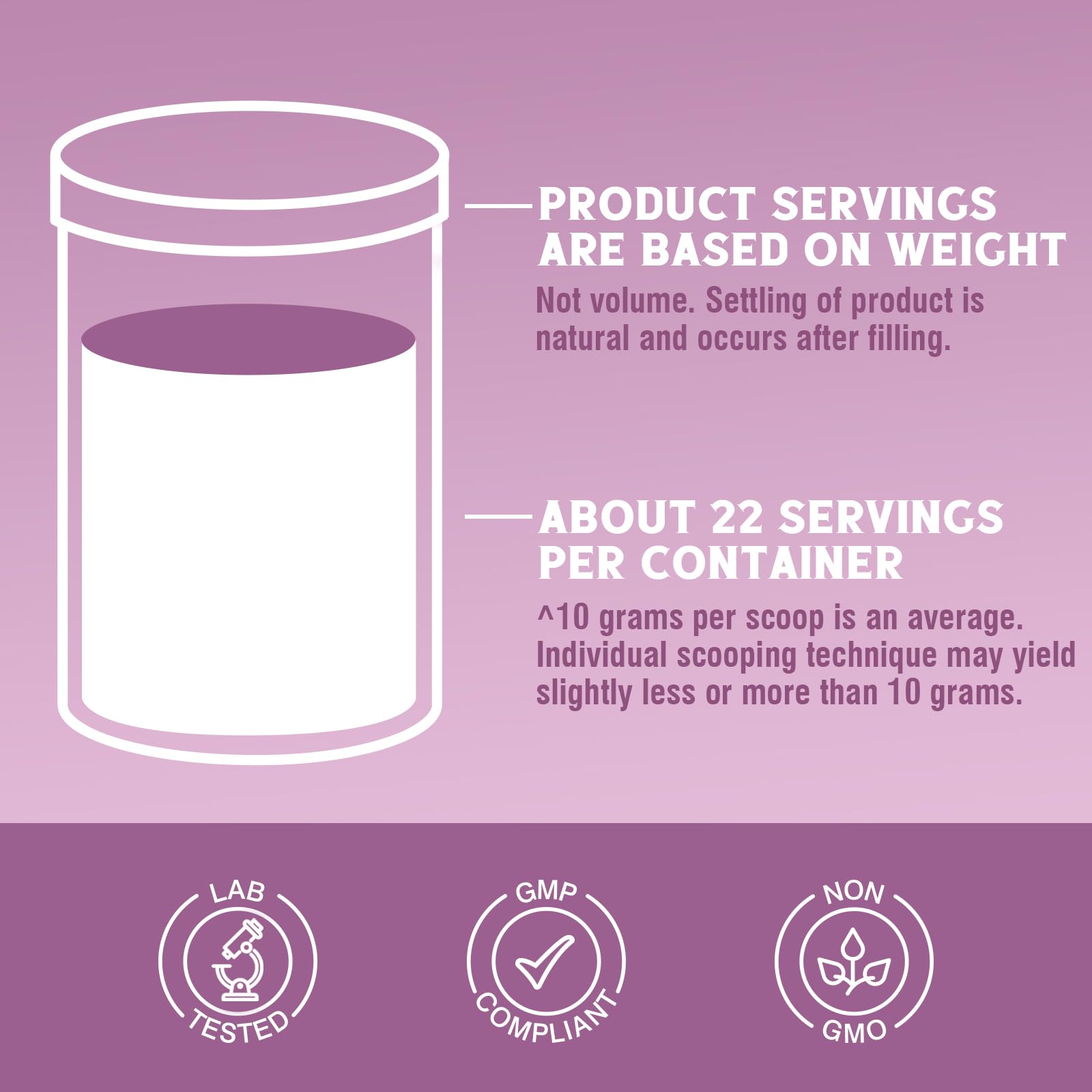 Non-GMO, keto and gluten-free labeling