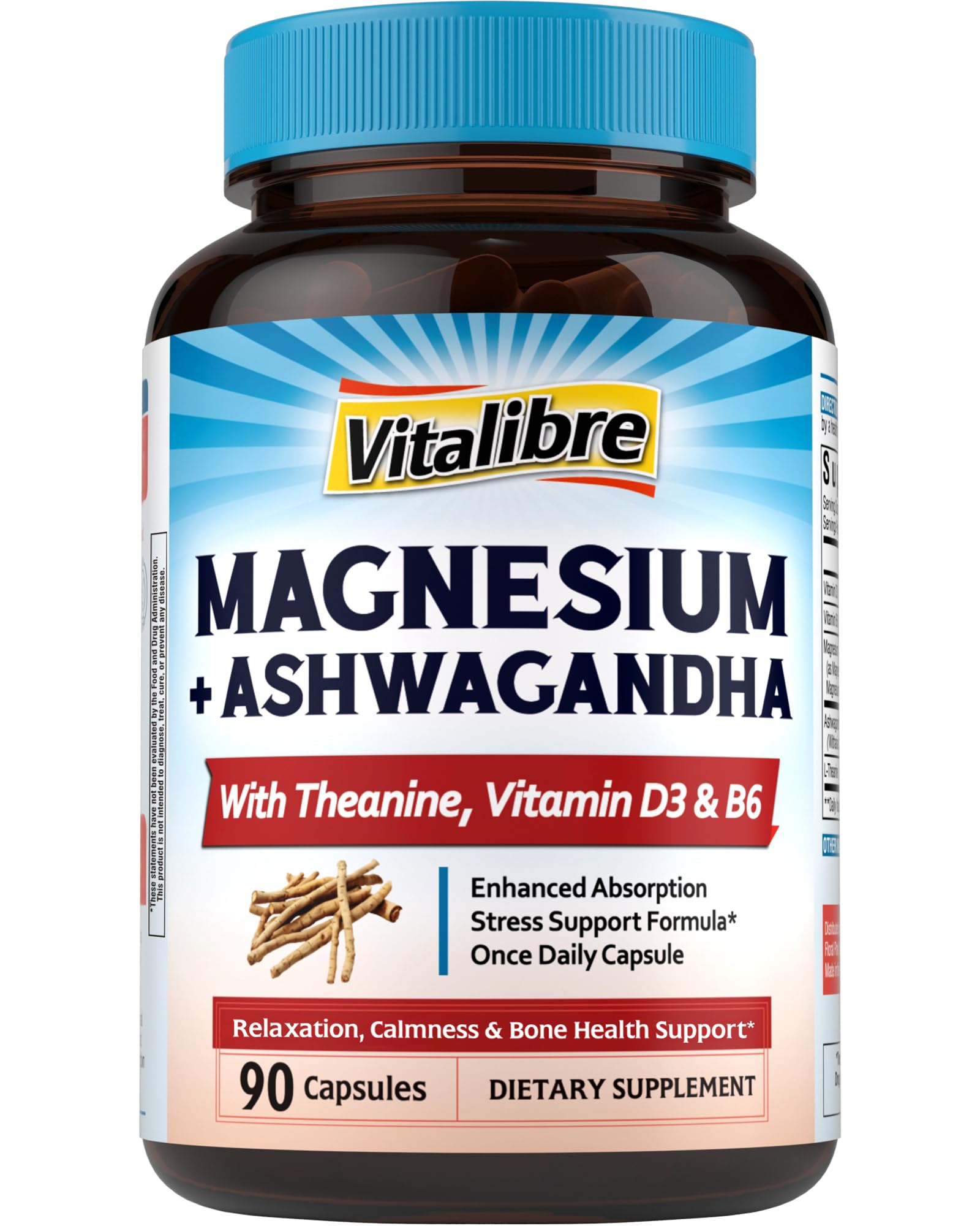 Product hero image for Vitalibre Magnesium Complex with Ashwagandha and L-Theanine
