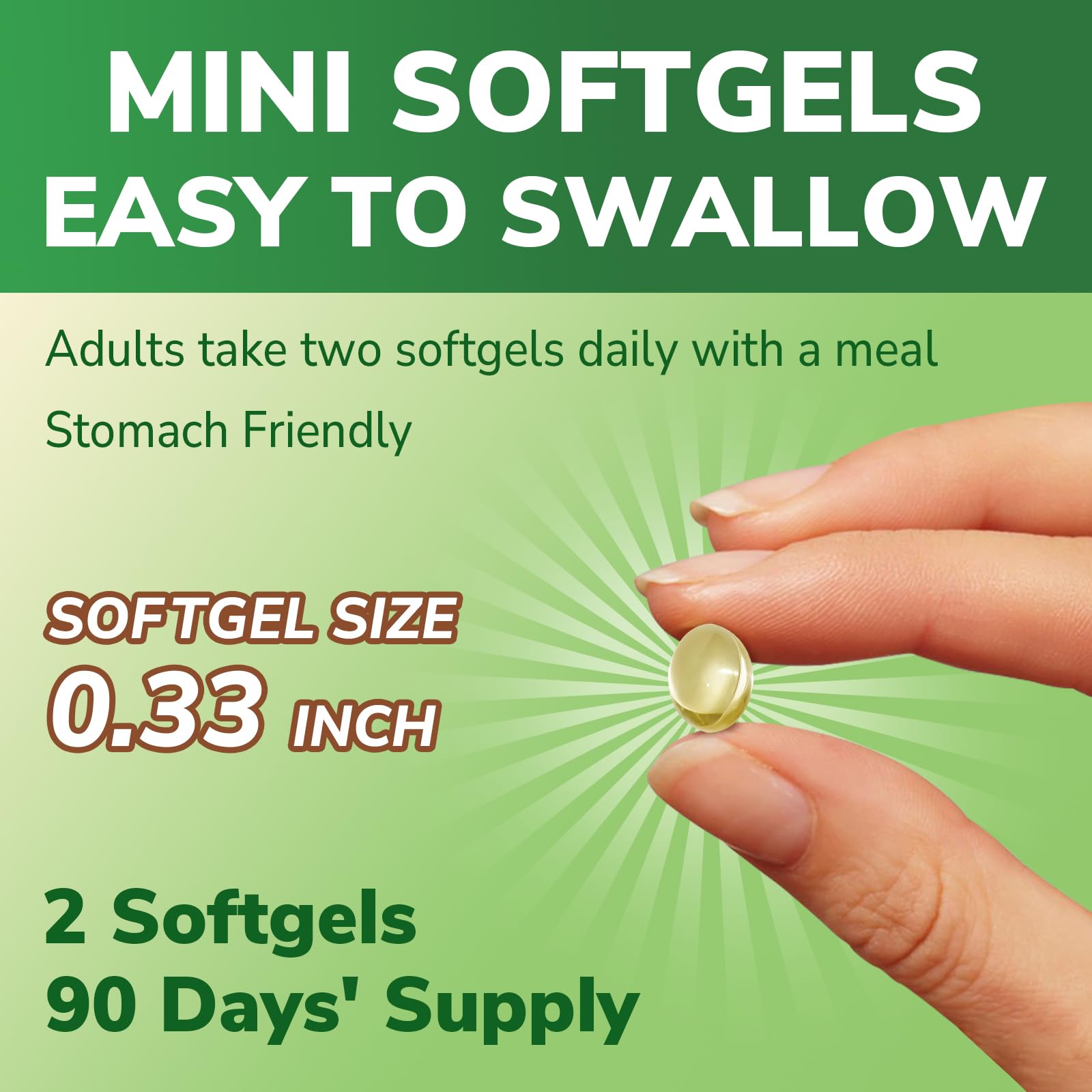 Ingredients panel showing safflower oil base