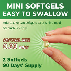 Ingredients panel showing safflower oil base