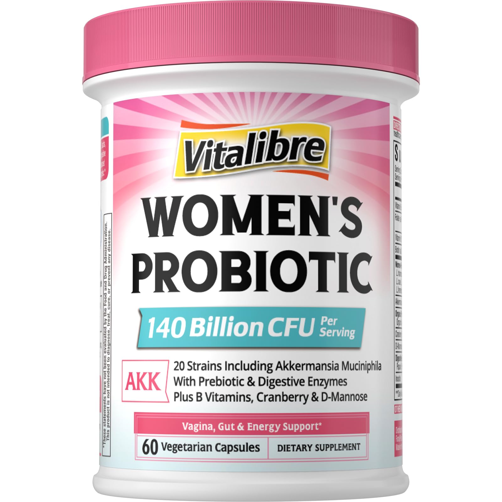 Vitalibre Women's Probiotic Plus bottle front view