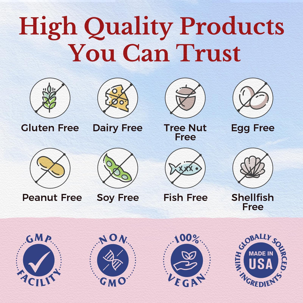 Made in USA GMP facility label on packaging