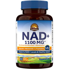 Vitalitown NMN NAD 1100mg bottle with Resveratrol and NR label