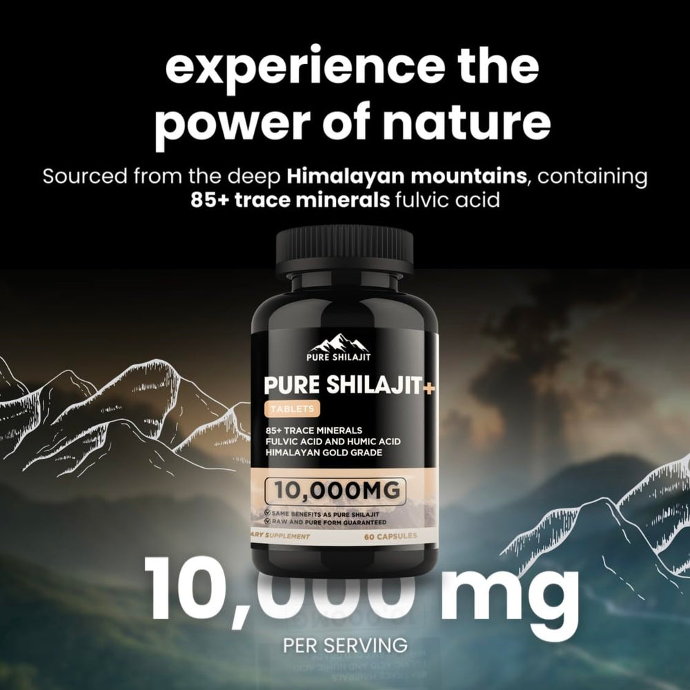 Energy and vitality boost representation from Shilajit capsules