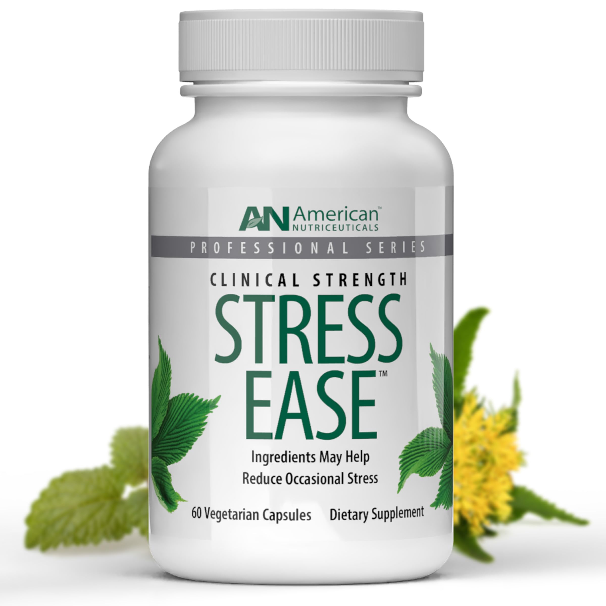 Vitality C Stress Ease hero image with product on white background