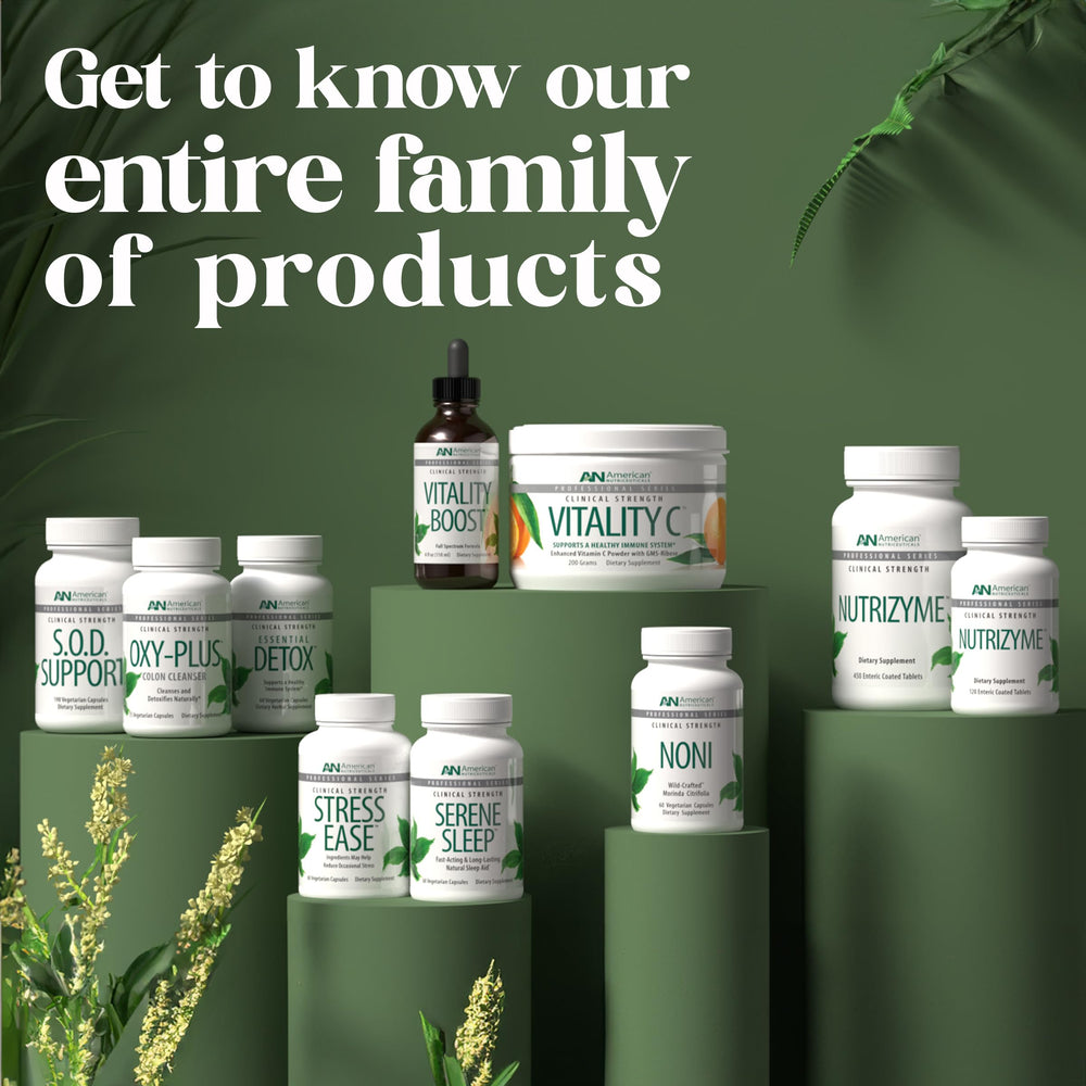 Stress Ease packaging and branding for Vitality C American Nutriceuticals