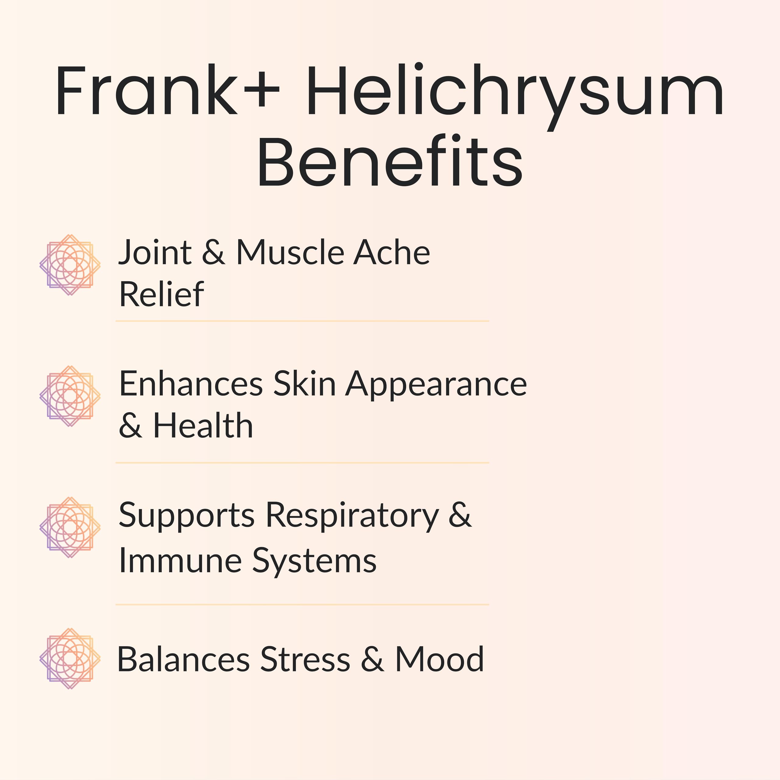 Ingredients and essential oils arrangement around the Vitality Extracts spray