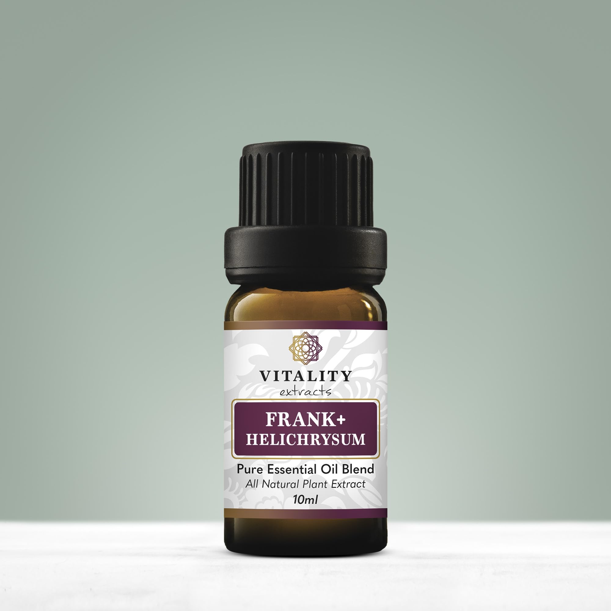 Vitality Extracts Frank+ Helichrysum 10ml bottle with packaging box