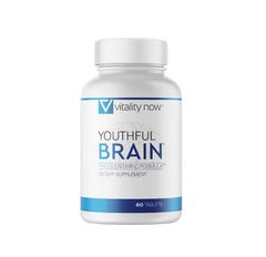 Label showing Vitality Now Youthful Brain formula and dosing.