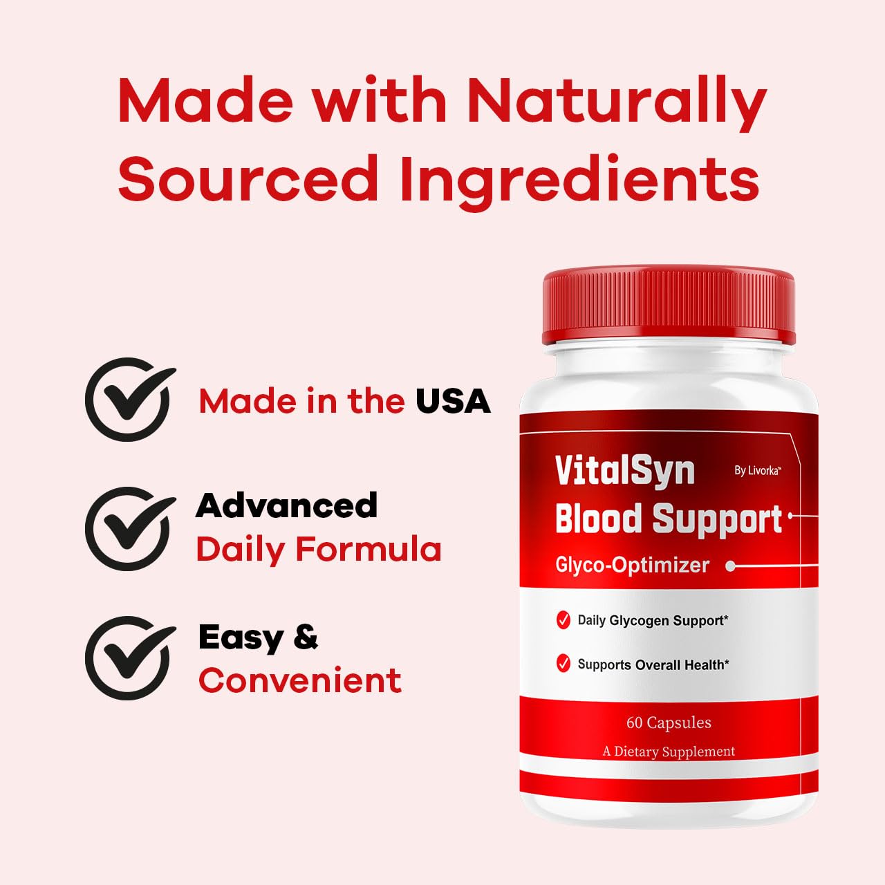 Bottle showing 60 capsules for one month supply