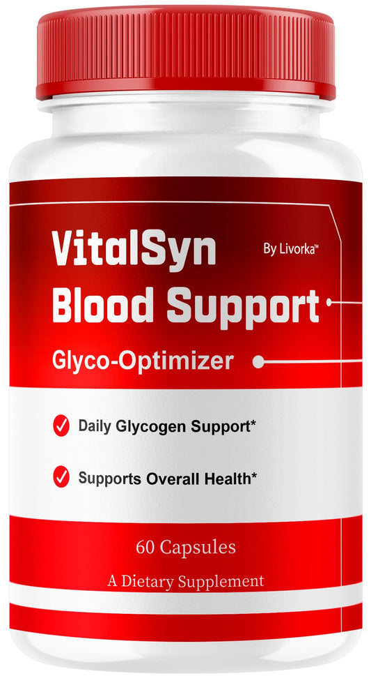 Vitalsyn Blood Support capsules bottle front label