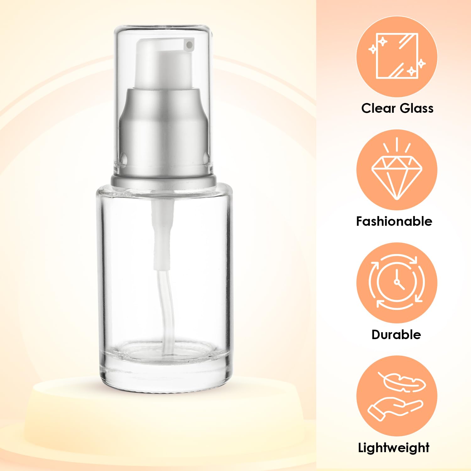 VitalUp silver-cap bottle adds a luxurious touch to vanity setups.