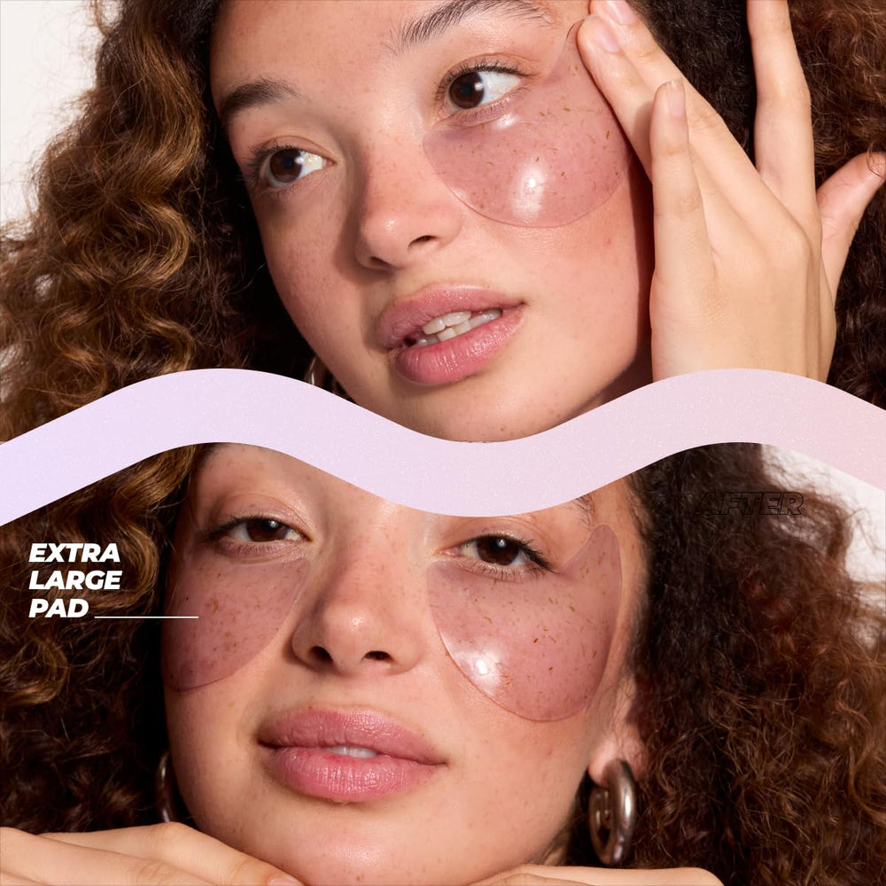 Vitamasques De-Puff pads with lavender petals deliver calming scent and revitalized under-eye brightness