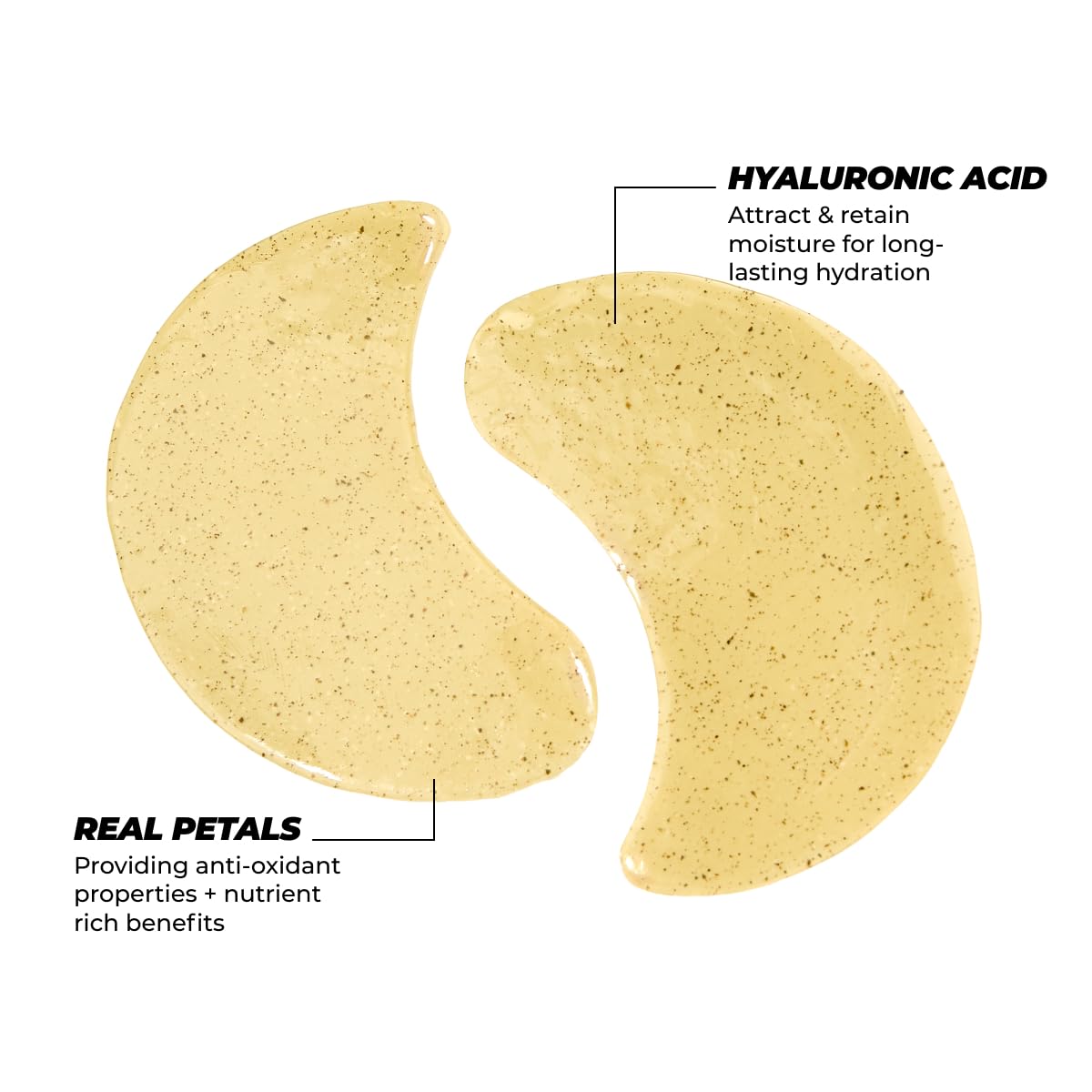 Petal-infused patches deliver a revitalizing touch to brighten the under-eye area