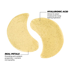 Petal-infused patches deliver a revitalizing touch to brighten the under-eye area