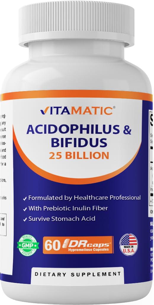 Vitamatic Acidophilus Bifidus bottle front view