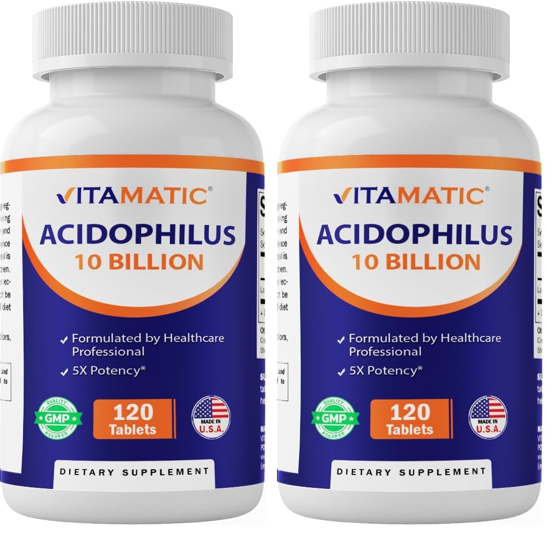 Vitamatic Acidophilus Probiotic bottle front view