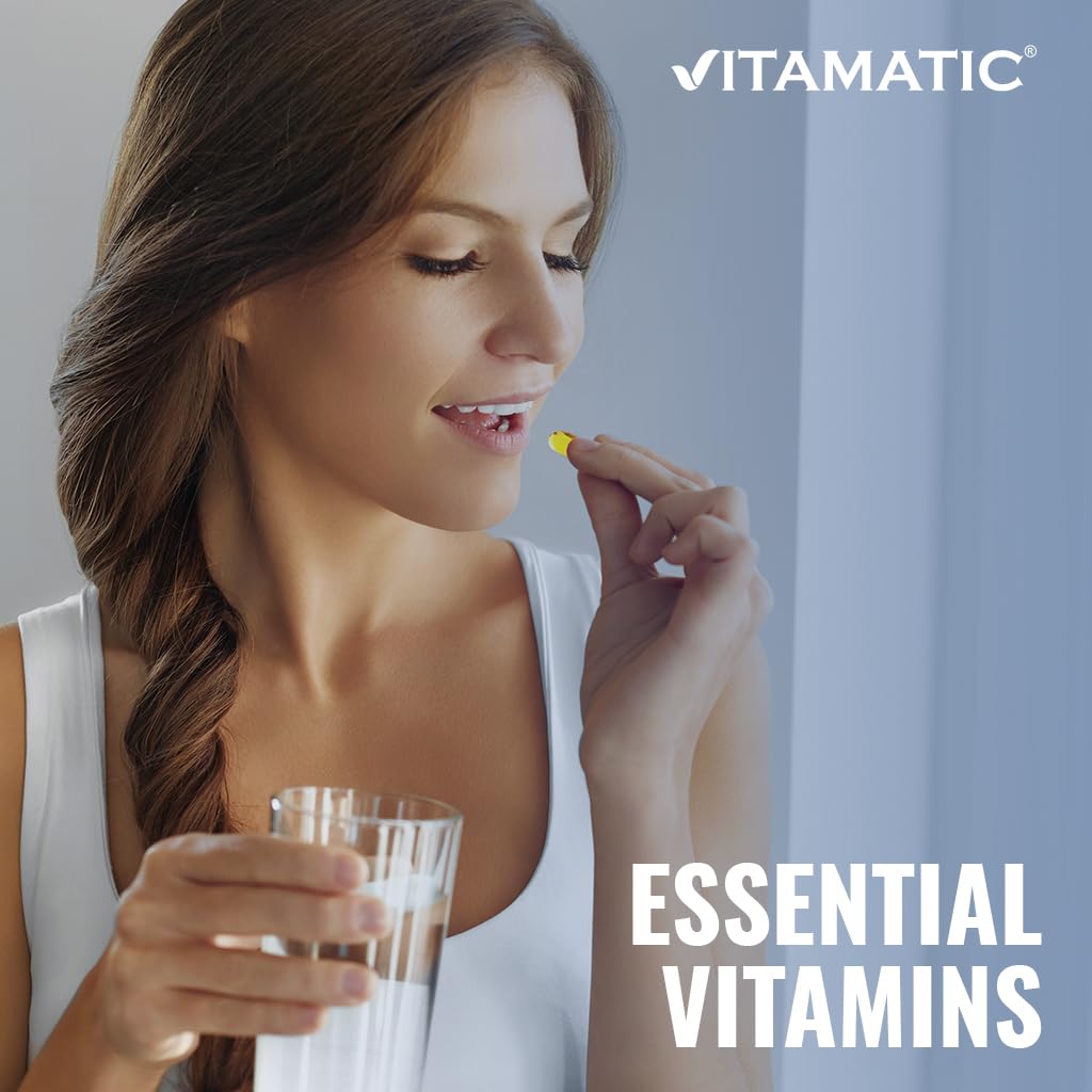 Close-up image of Vitamatic ADK capsules