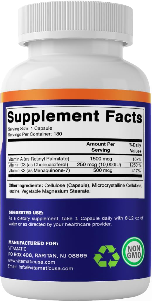Non-GMO and gluten-free badges for Vitamatic ADK