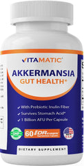 Vitamatic Akkermansia Muciniphila supplement bottle - 60 DR capsules