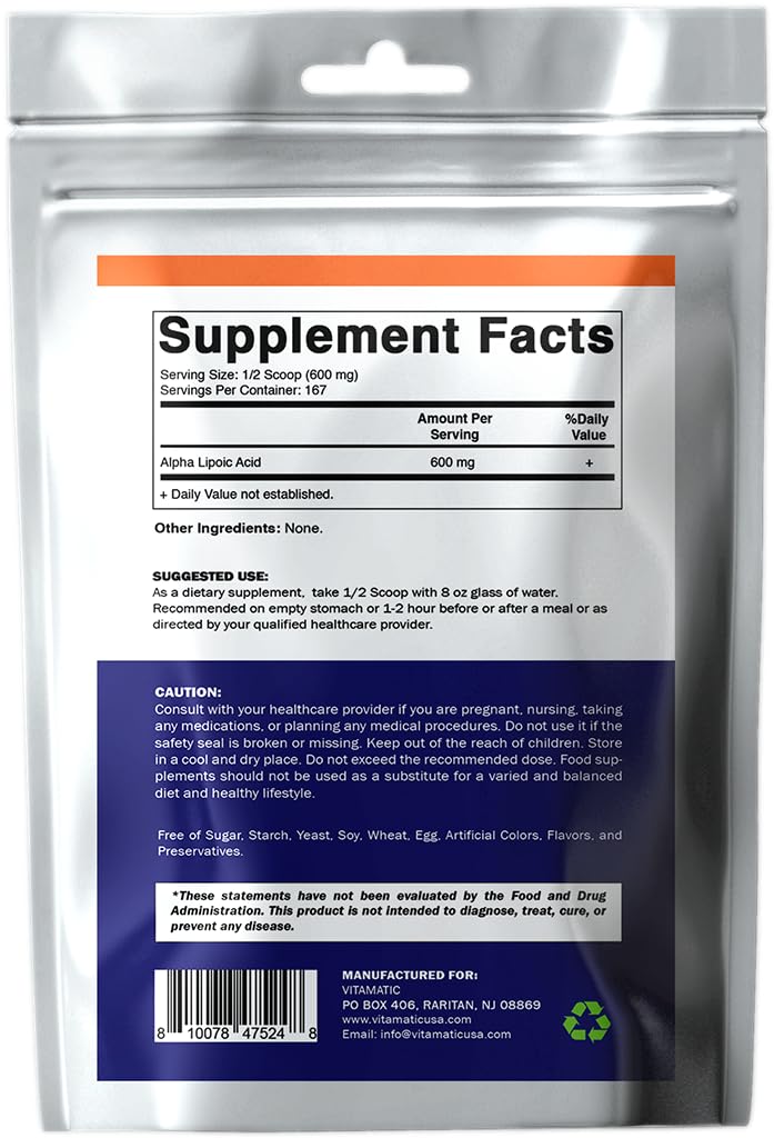 Bottle showing 167 servings per container