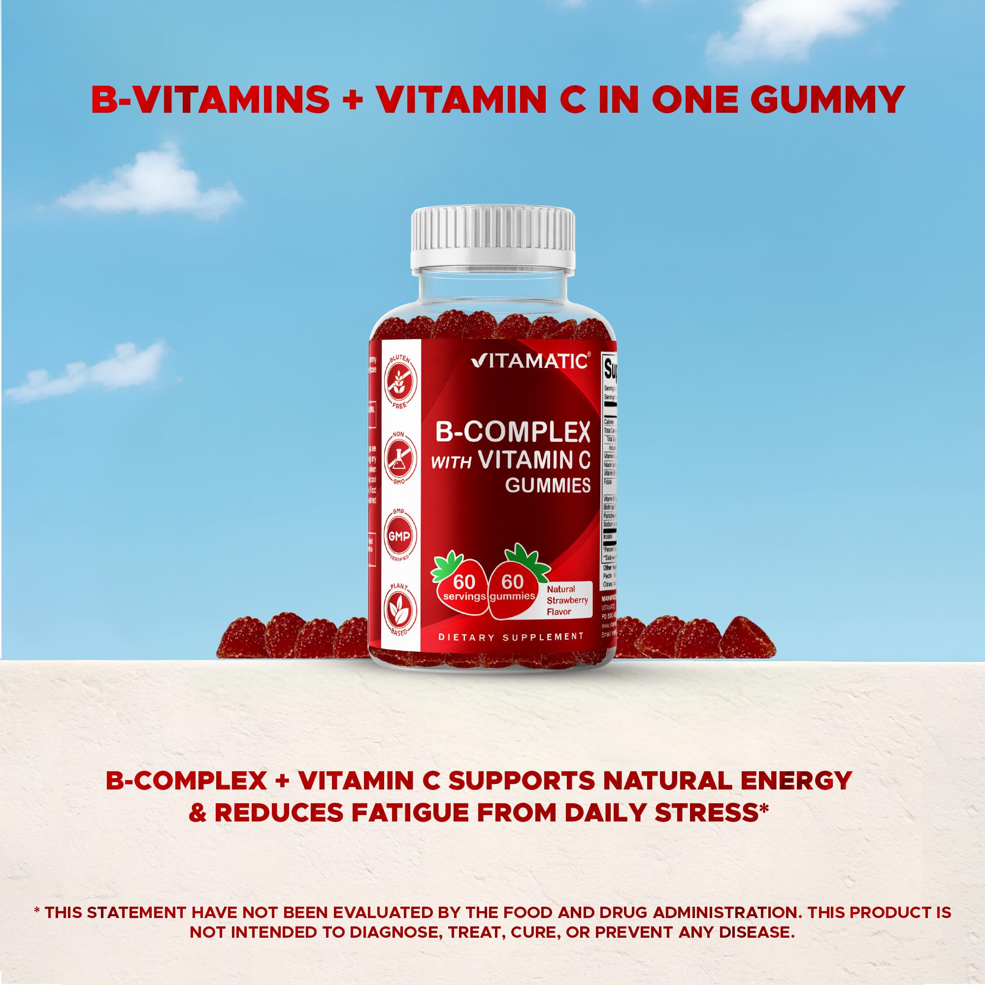 Ingredients of Vitamatic Vitamin B Complex Gummies