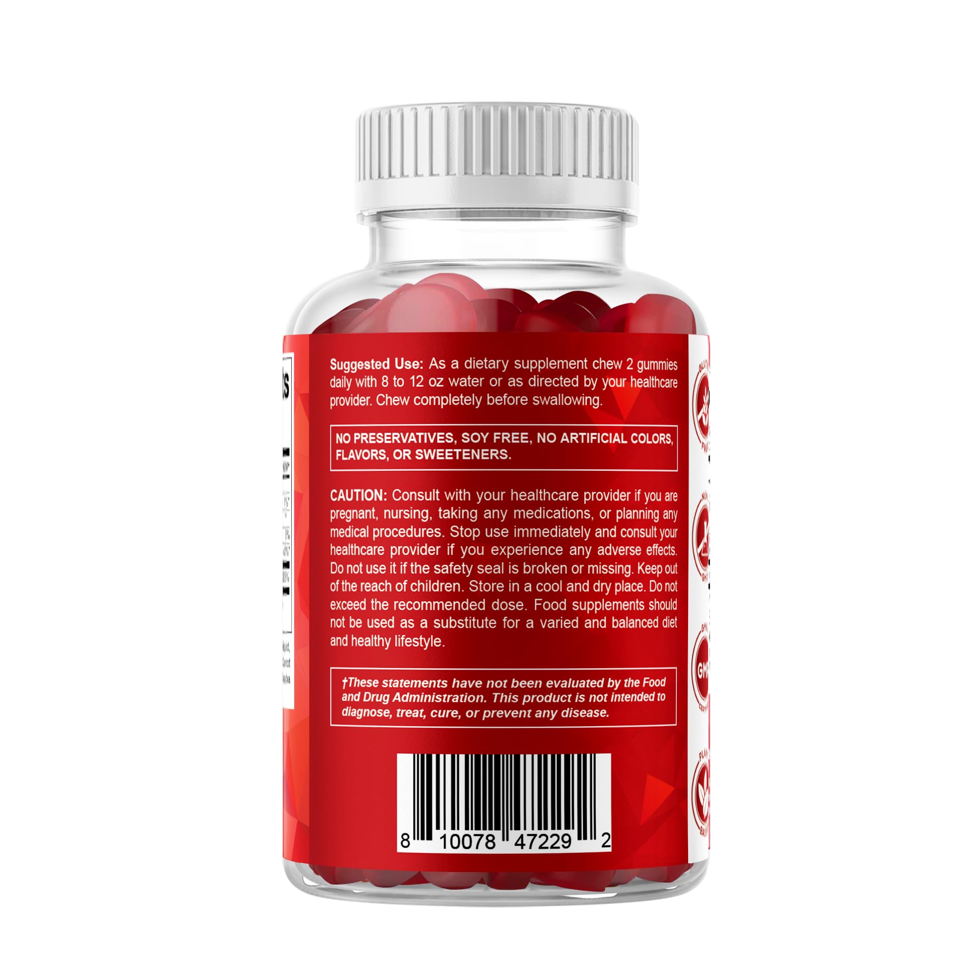 Vitamatic B12 gummies natural cherry flavor packaging and product shot