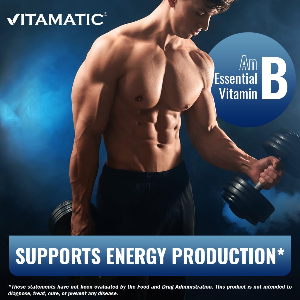 Two-pack of Vitamatic Vitamin B6 500 mg vegetarian tablets