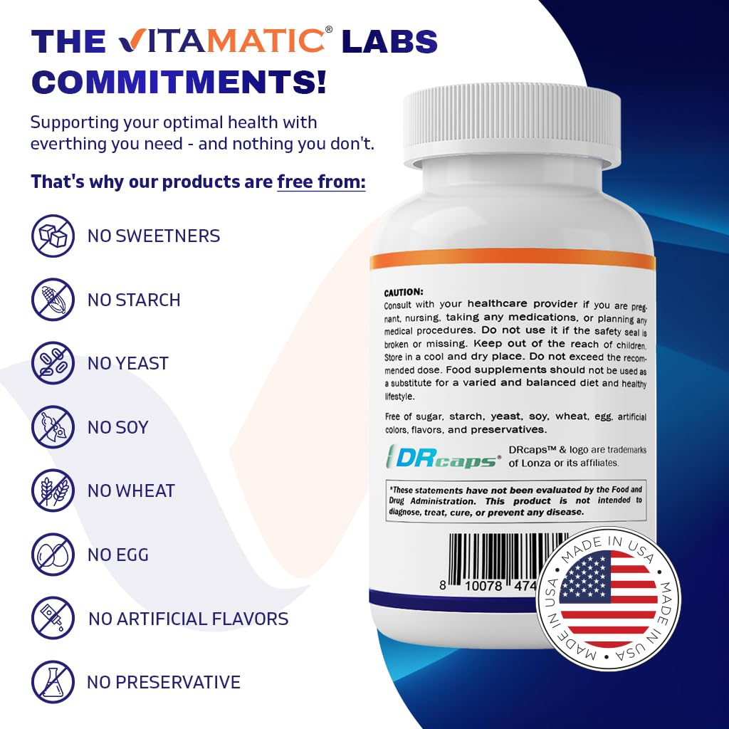 Non-GMO gluten-free probiotic formula label