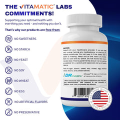 Non-GMO gluten-free probiotic formula label