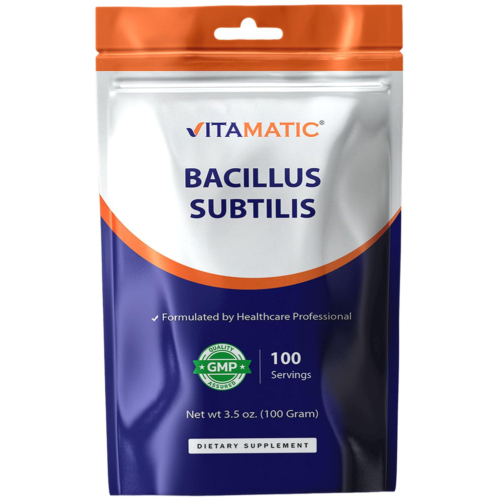 Hero shot of Vitamatic Bacillus Subtilis Pure Powder 100g