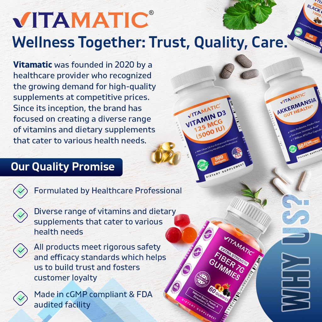 Ingredients label for Vitamatic Berberine 500mg