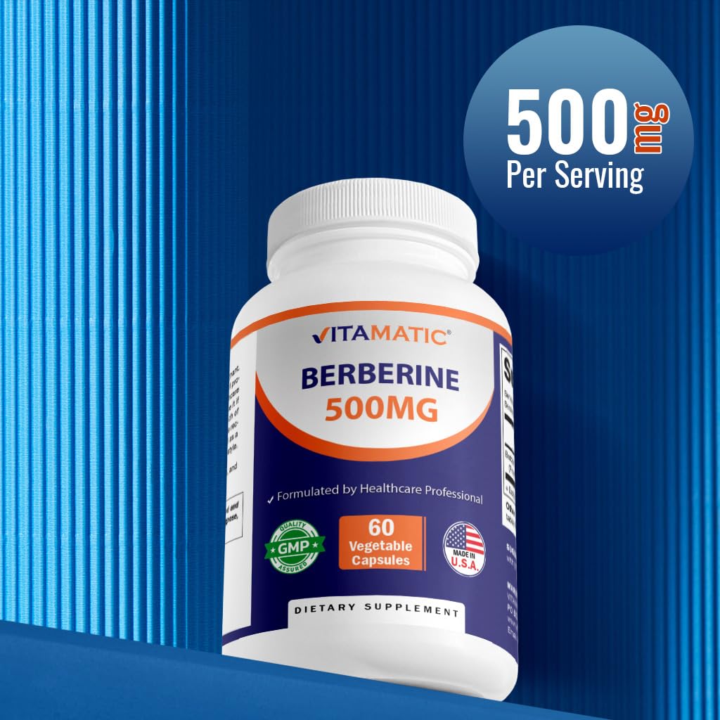 Two-bottle pack of Vitamatic Berberine supplement