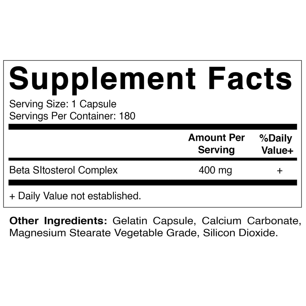 Pack of two Vitamatic Beta SItosterol bottles with 360 capsules total
