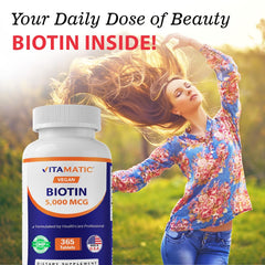 Vegetarian-friendly biotin tablets