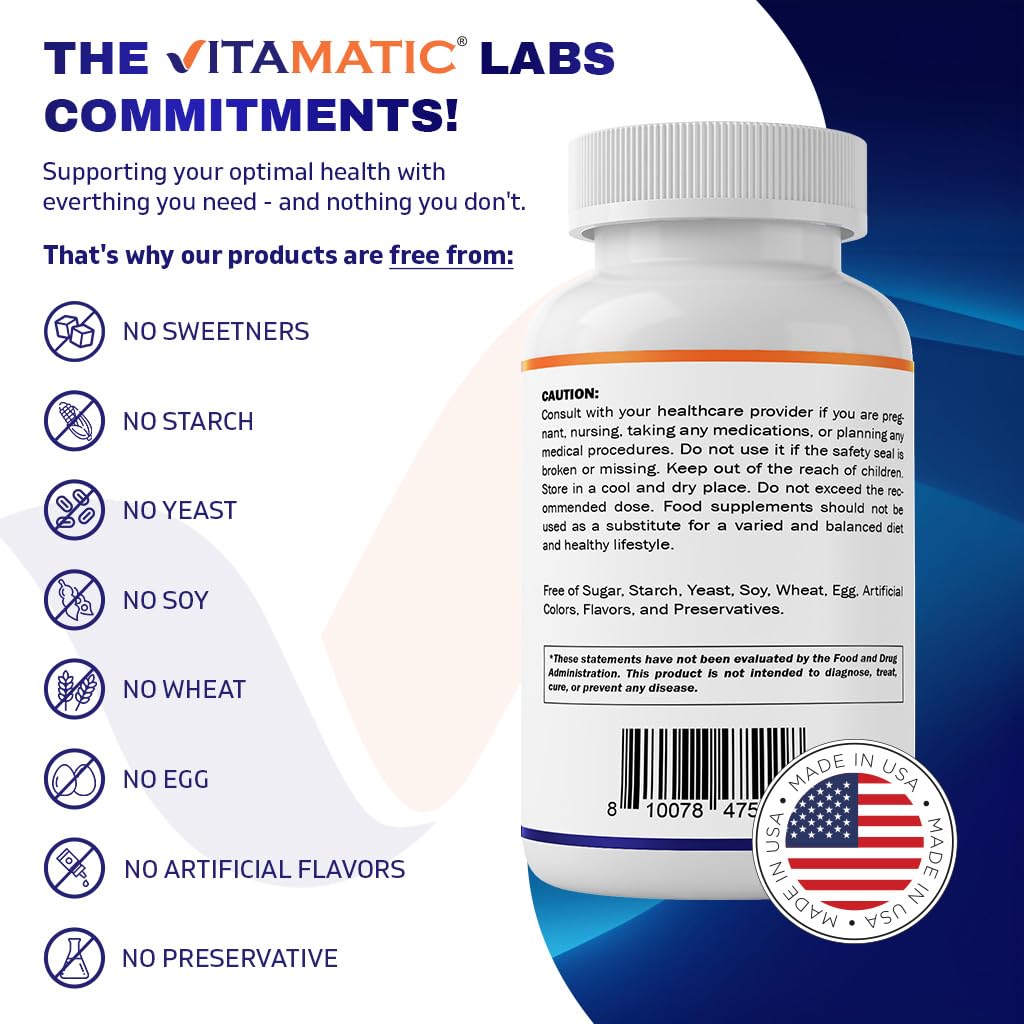 Close-up of Vitamatic calcium tablets – easy-to-swallow design