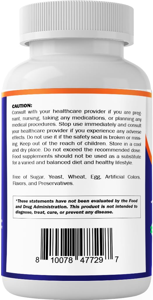 Bottle with packaging highlighting 4-month supply
