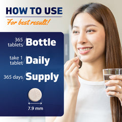 365-tablet bottle of Vitamatic Chromium 1000 mcg