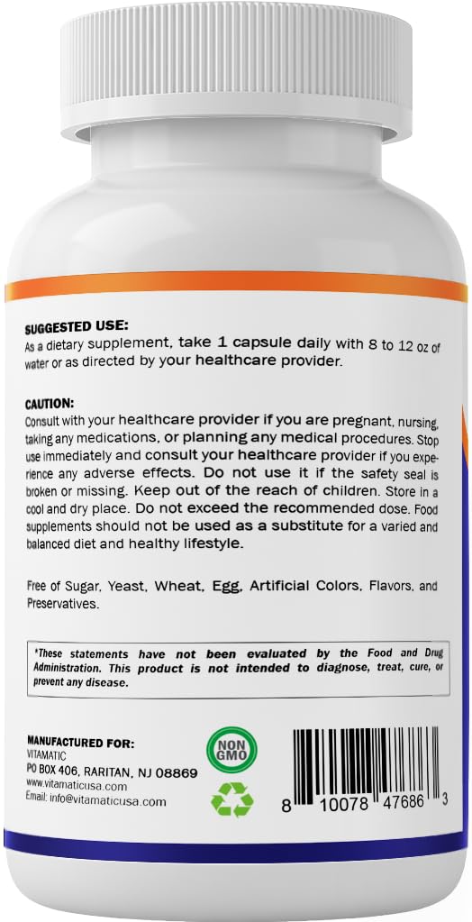 Made in USA GMP-certified facility with no artificial additives