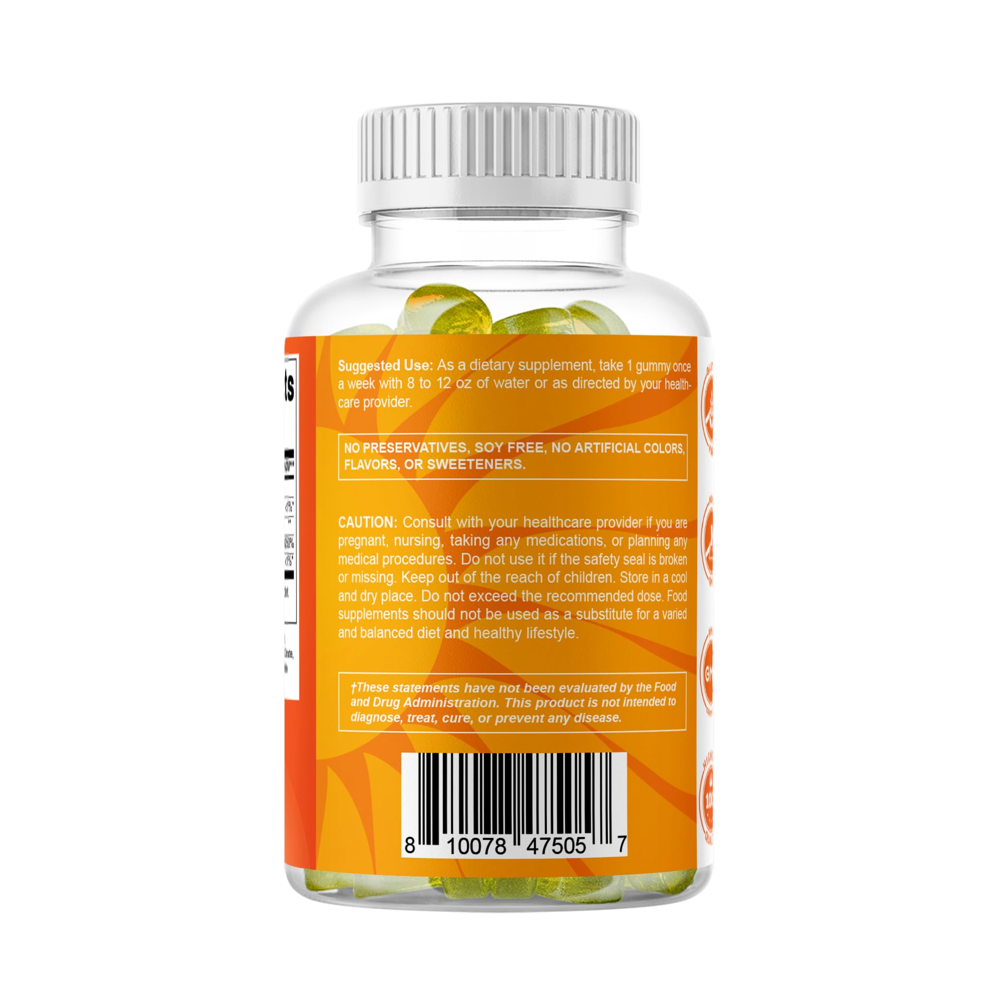 Box of Vitamatic D3 gummies with packaging and gummies