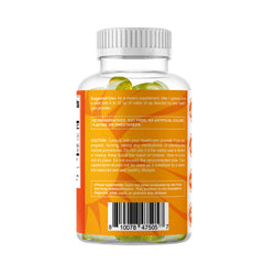 Box of Vitamatic D3 gummies with packaging and gummies