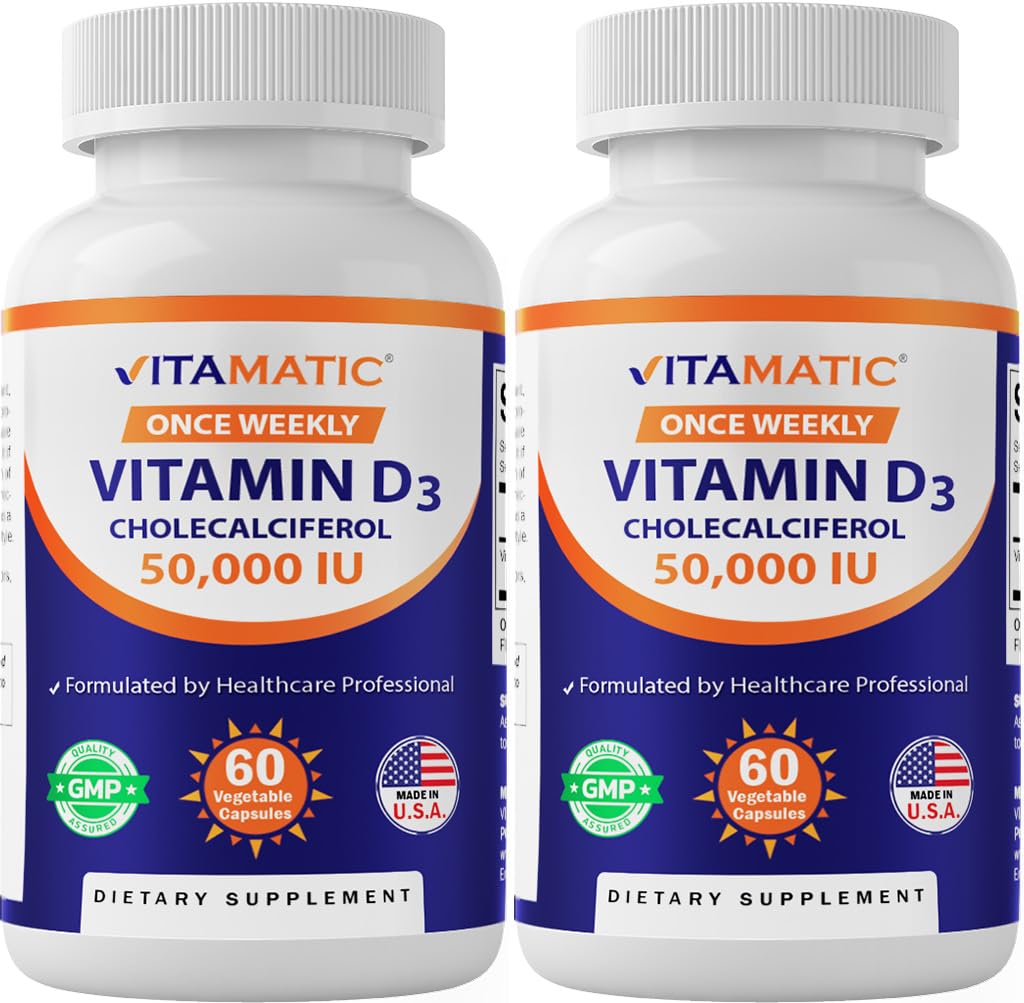 Vitamatic D3 50K IU two-pack packaging