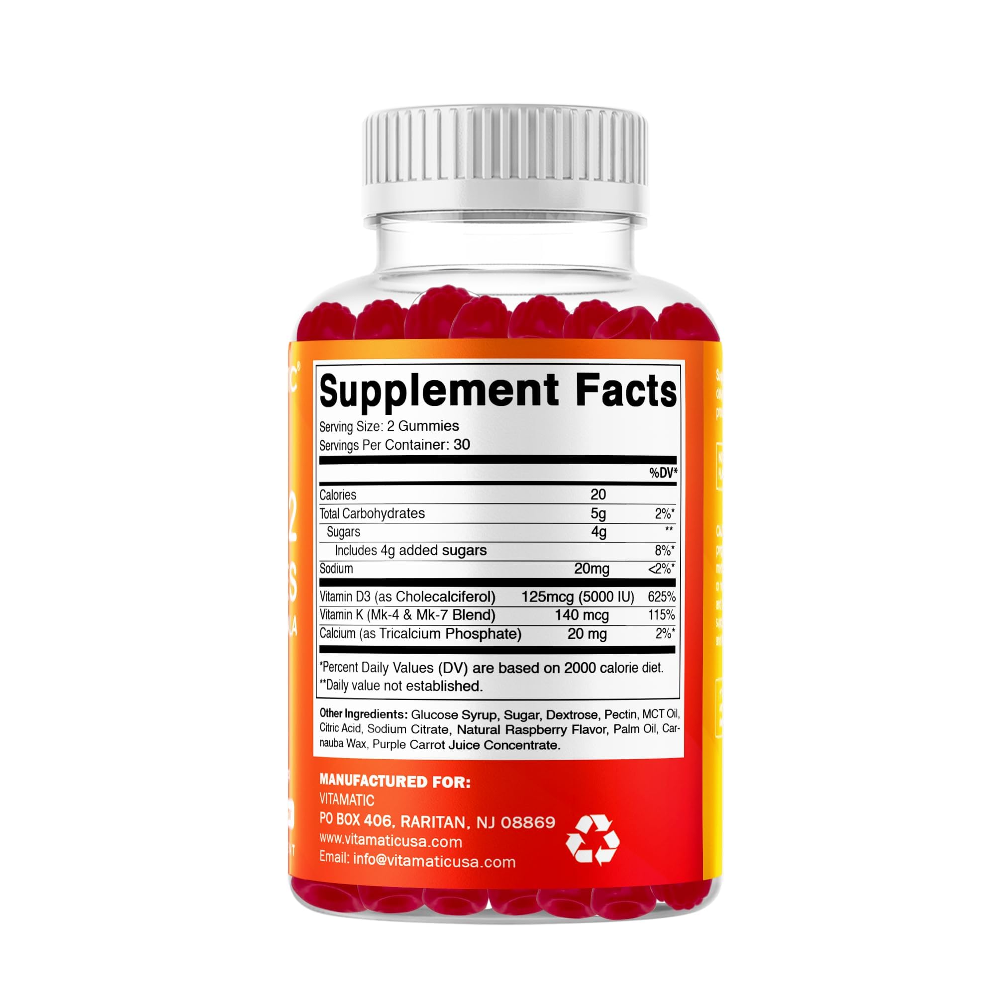 60-count bottle with facility and quality badges
