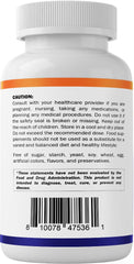 Bottle label showing 1500mg glucosamine sulfate content