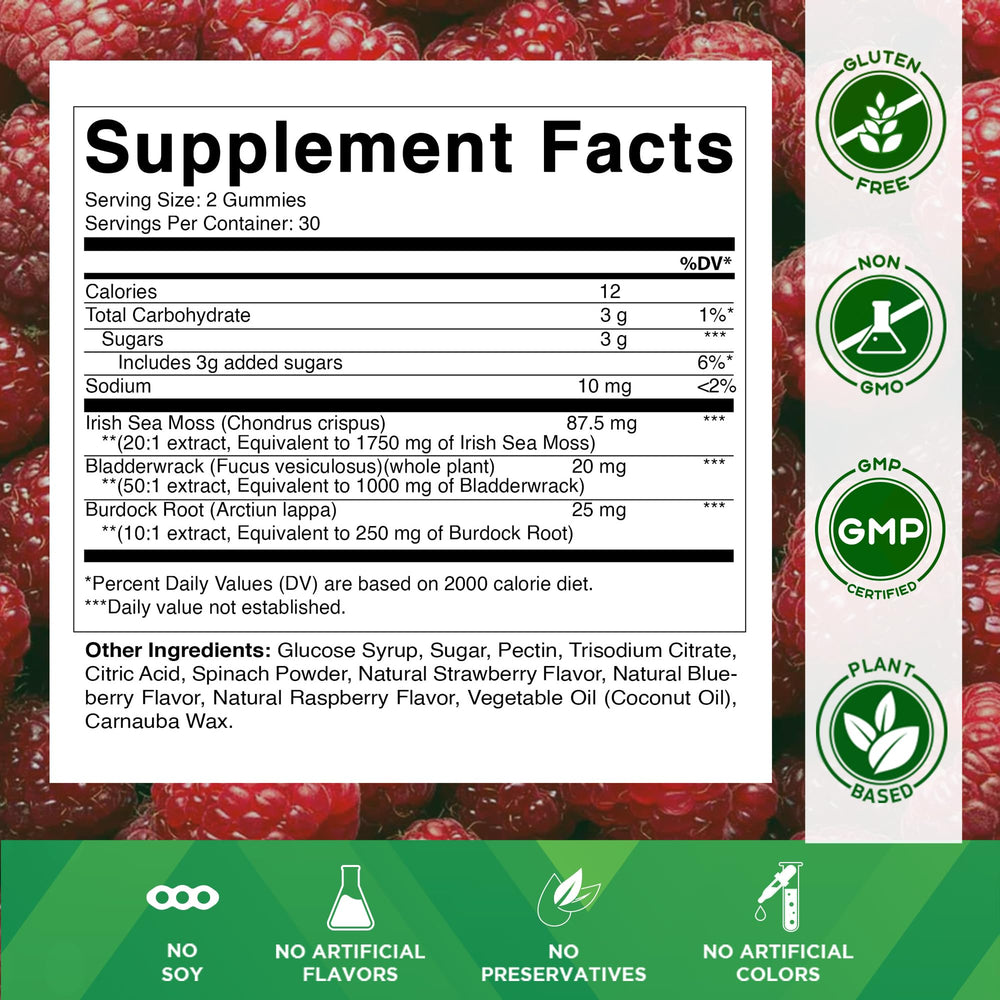 Vitamatic Sea Moss Gummies 60 count bottle