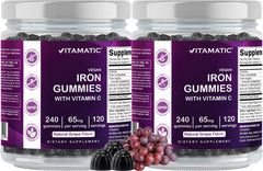 Vegan-friendly, pectin-based iron gummies