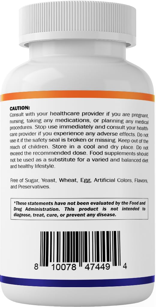 Ingredients list close-up for Vitamatic L-Theanine